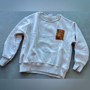 Zara tan crewneck sweatshirt